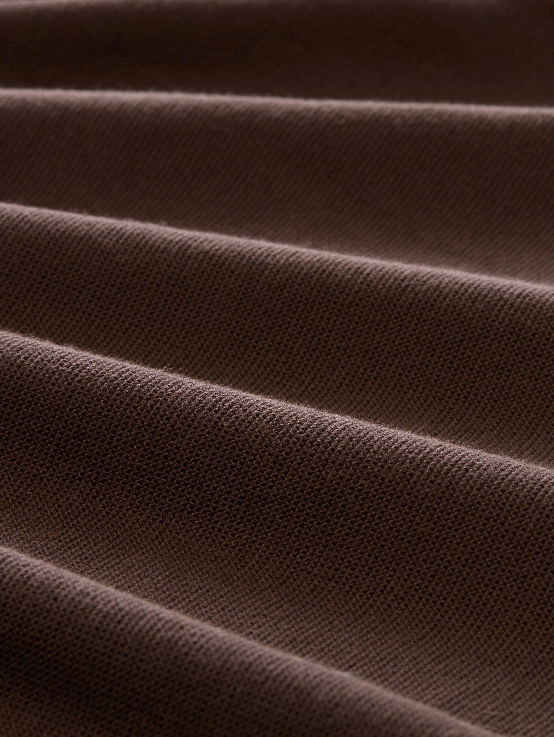 Cardigan aus Baumwolle - java dark brown - Material-Ansicht