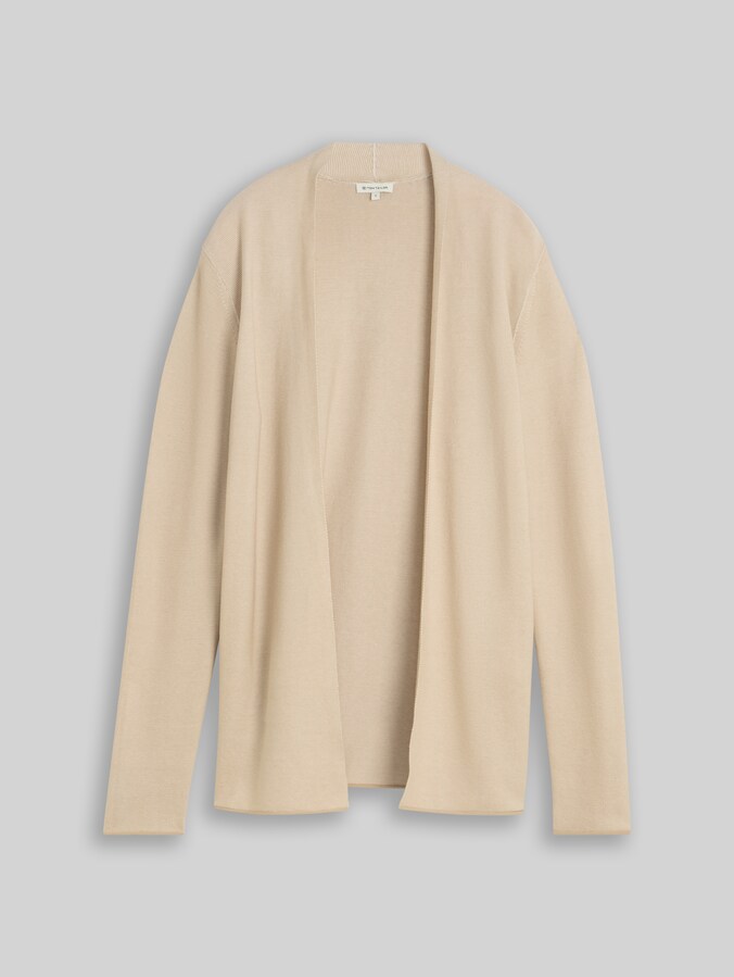 Cardigan aus Baumwolle von Women, gravel beige white structure