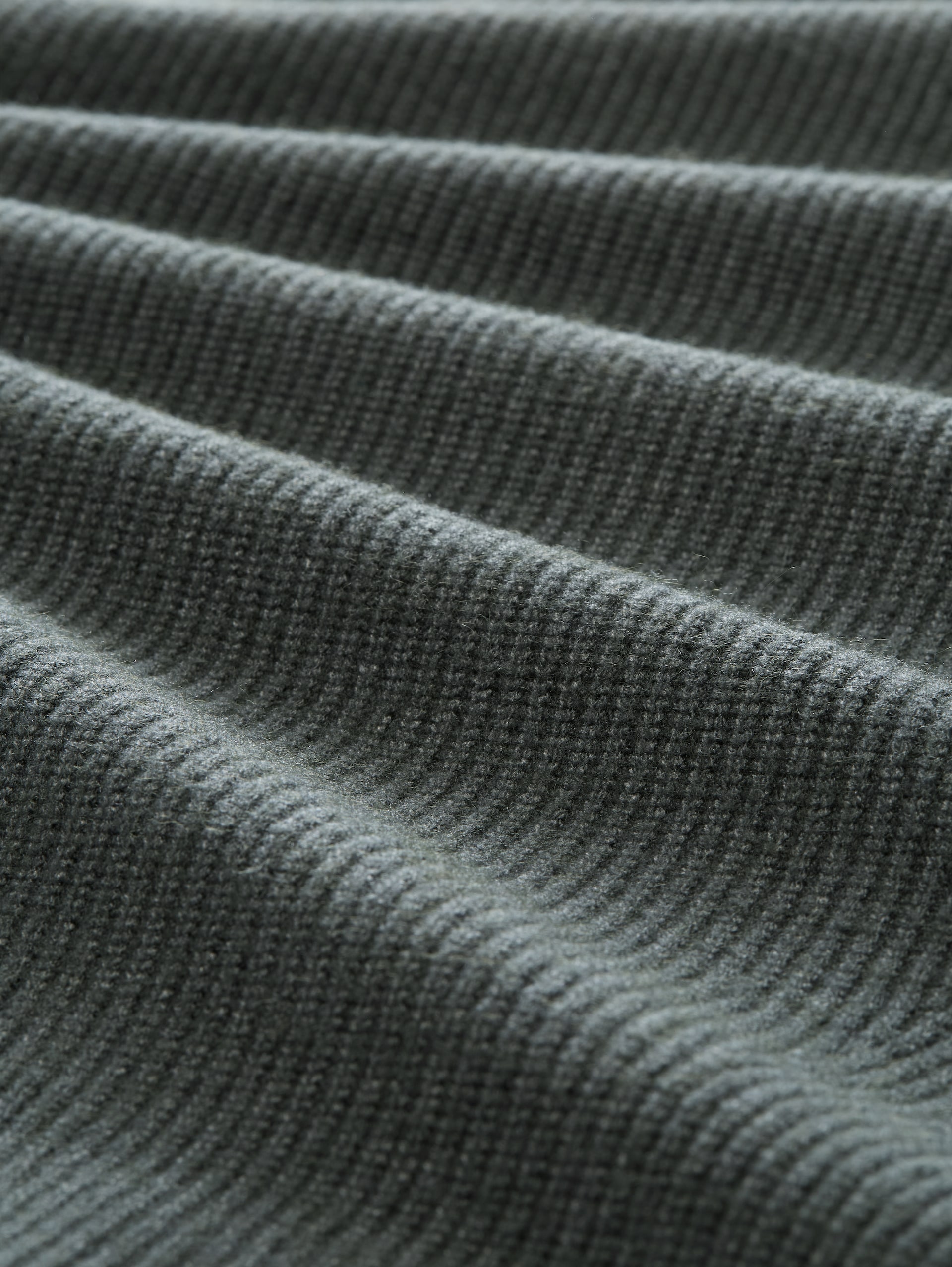 Oversize Cardigan mit V-Ausschnitt - olive dark melange - Material-Ansicht