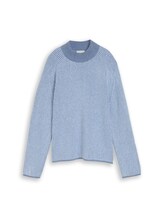 Ausgewählt, Loose Fit Strickpullover mit Wollanteil von Tom Tailor, blau