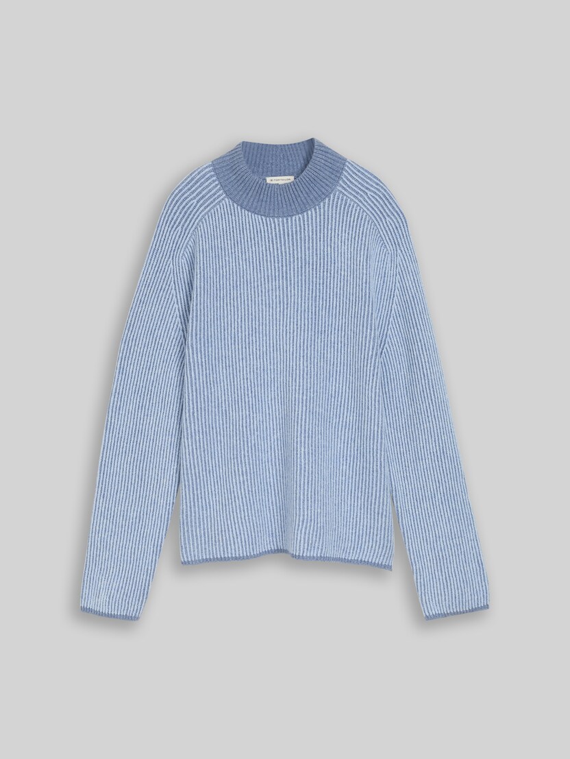 Pull en maille ample avec une part de laine par Women, fern blue structure