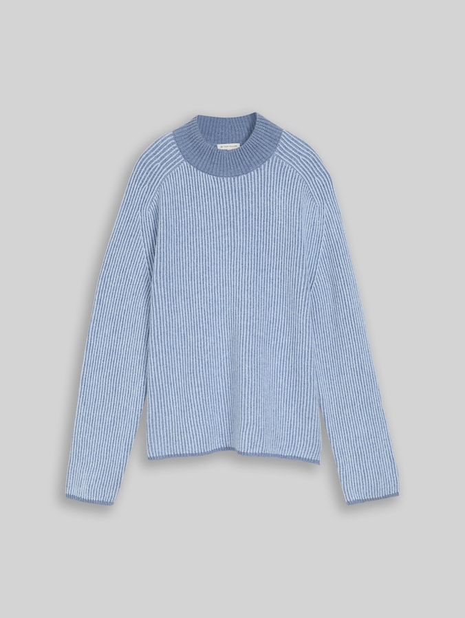 Pull en maille ample avec une part de laine par Women, fern blue structure