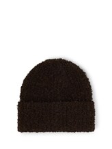 Niet geselecteerd, Bouclé-beanie door Tom Tailor, bruin