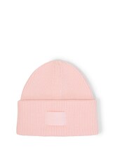 Niet geselecteerd, Beanie met badge door Tom Tailor, rosa