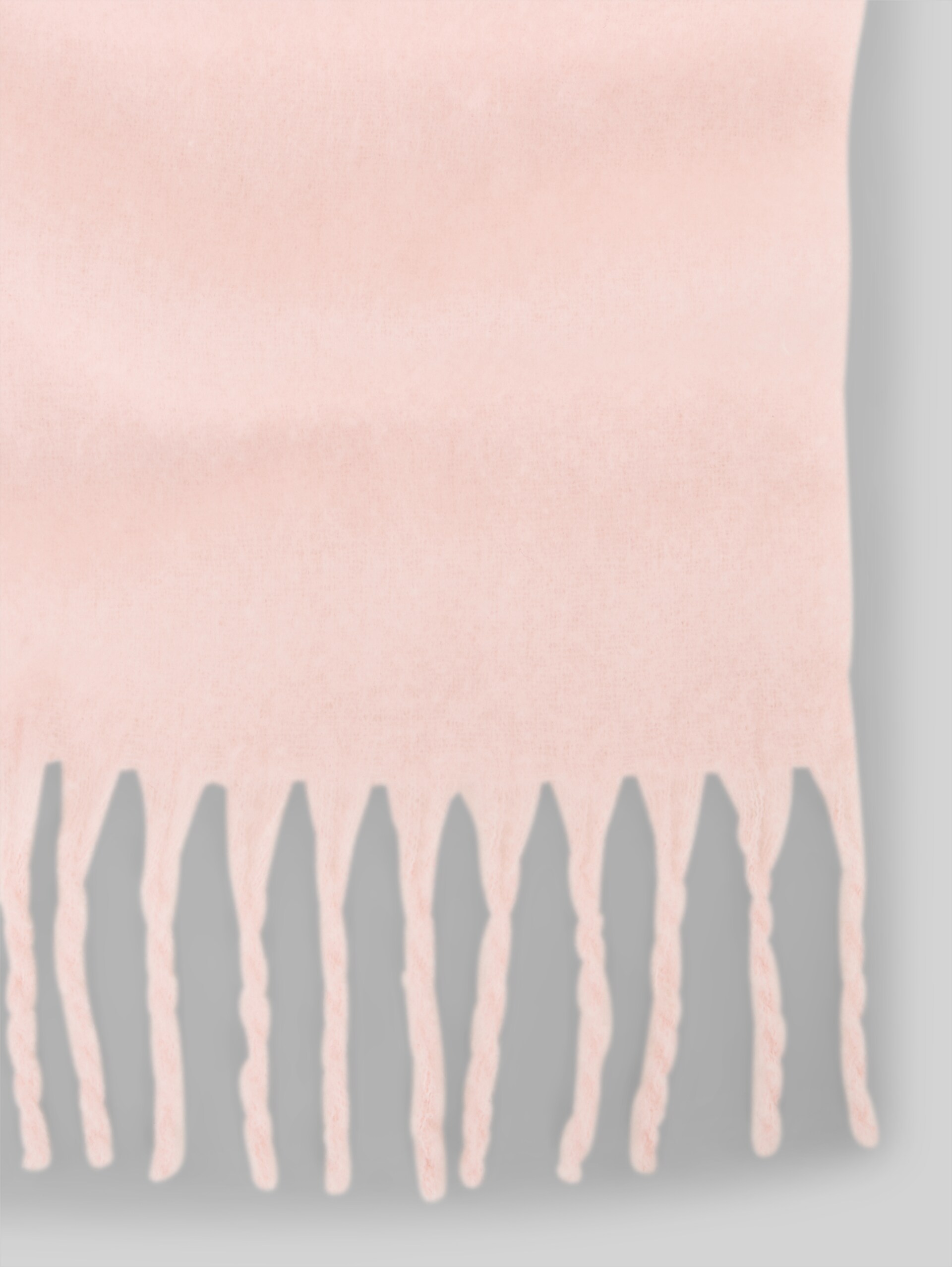 Cosy Schal mit Fransen - light pastel pink - Material-Ansicht