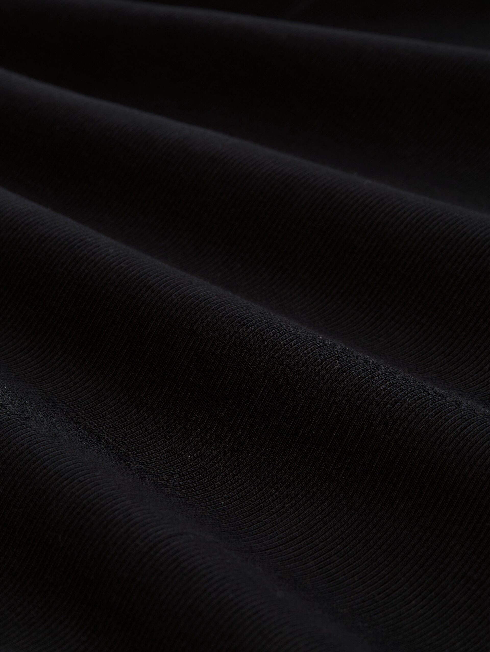 Slim Fit Top im 2er-Pack - deep black - Material-Ansicht
