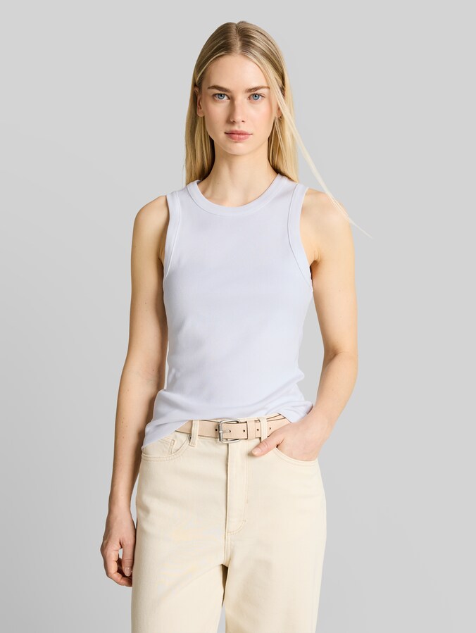 Slim fit top in a pack of 2 by Denim Female, White