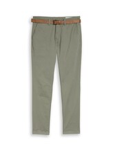 Ausgewählt, TTSLIM Chino Hose mit Gürtel von Tom Tailor, grün