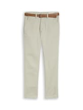 Ausgewählt, TTSLIM Chino Hose mit Gürtel von Tom Tailor, grau