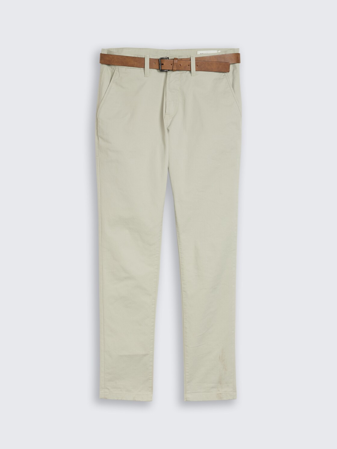 TTSLIM chinos with belt - elemental grey - Front product view