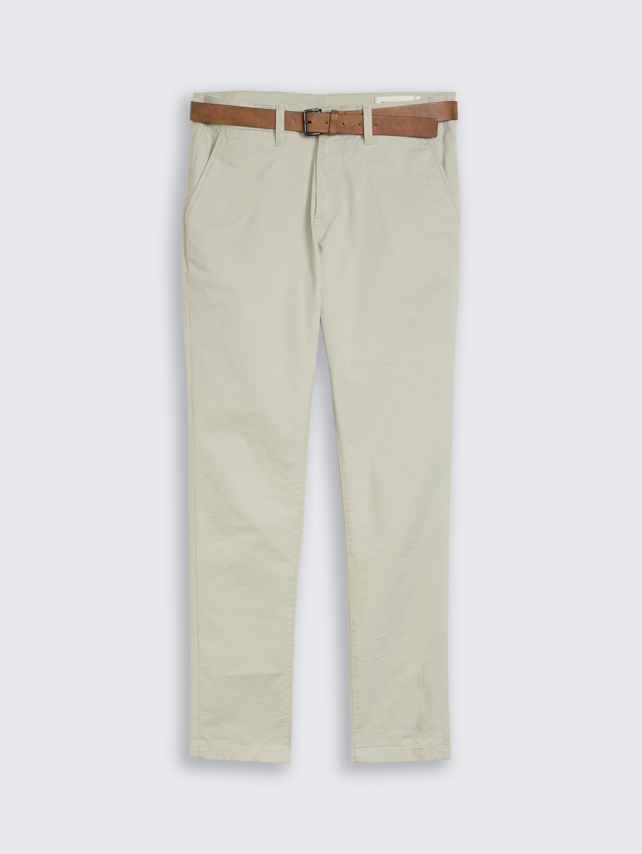 TTSLIM Chino Hose mit Gürtel - elemental grey - Vorder-Produkt-Ansicht