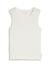 Niet geselecteerd, Basic geribbelde top door Tom Tailor, wit