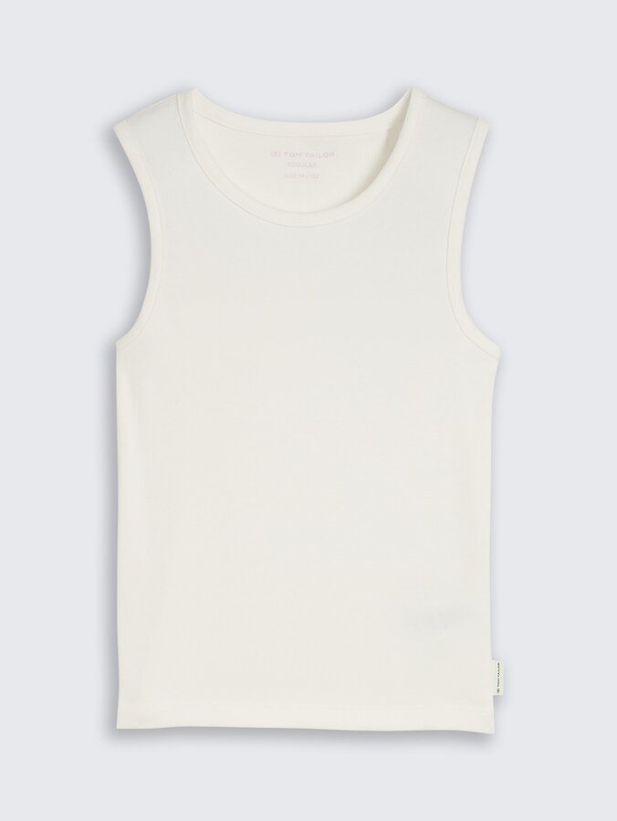 Basic Ripp Top von Teen Girls, Whisper White