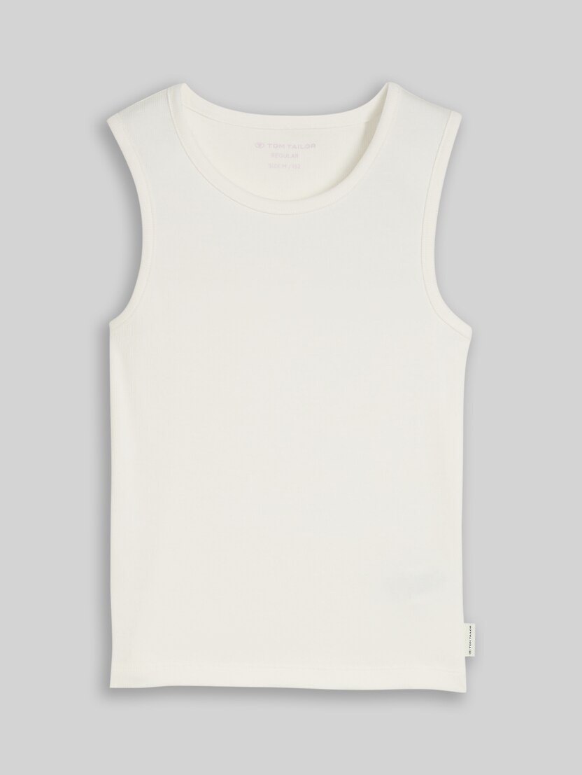 Basic Ripp Top von Teen Girls, Whisper White