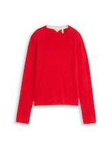 Not Selected, Knitted jumper with silk blend by Tom Tailor, red