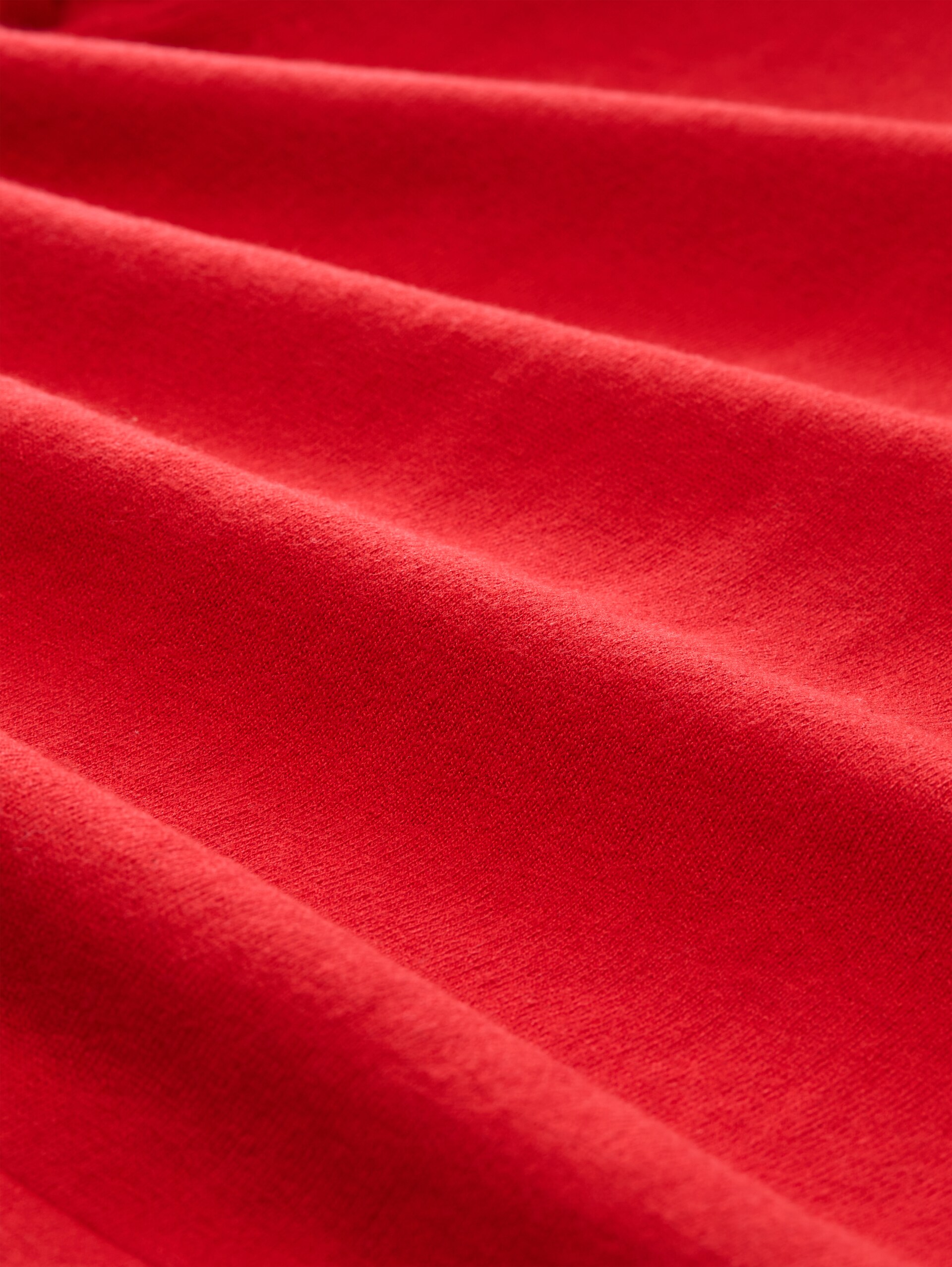 Knitted jumper with silk blend - soft scarlet red - Material view