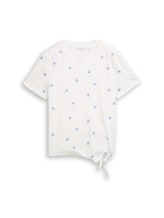 Geselecteerd, T-shirt met borduursels door Tom Tailor, wit