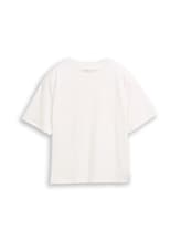 Niet geselecteerd, T-shirt met boxy pasvorm en borduursel door Tom Tailor, wit