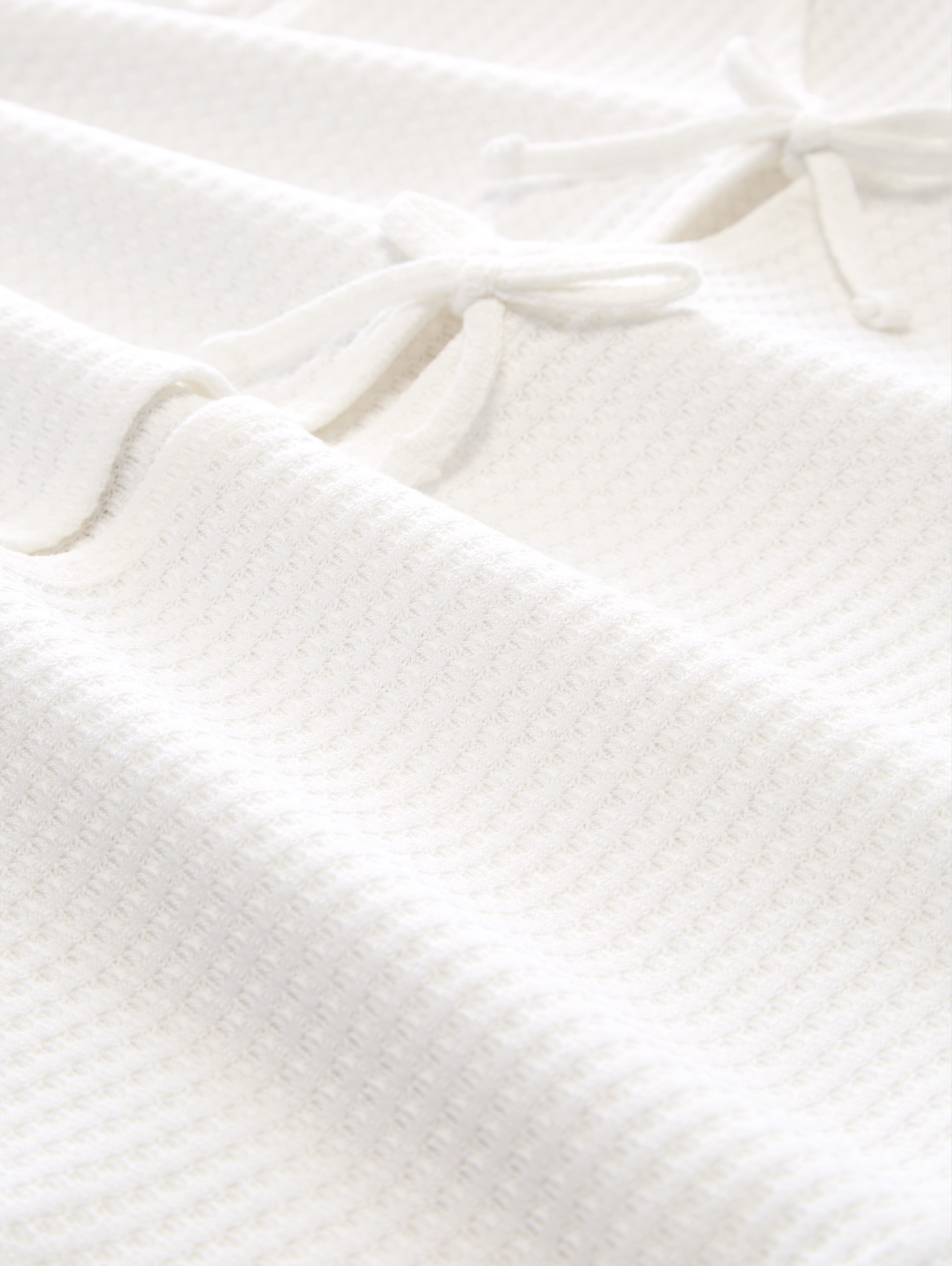 Top met strikdetails - off white - Materiaalweergave