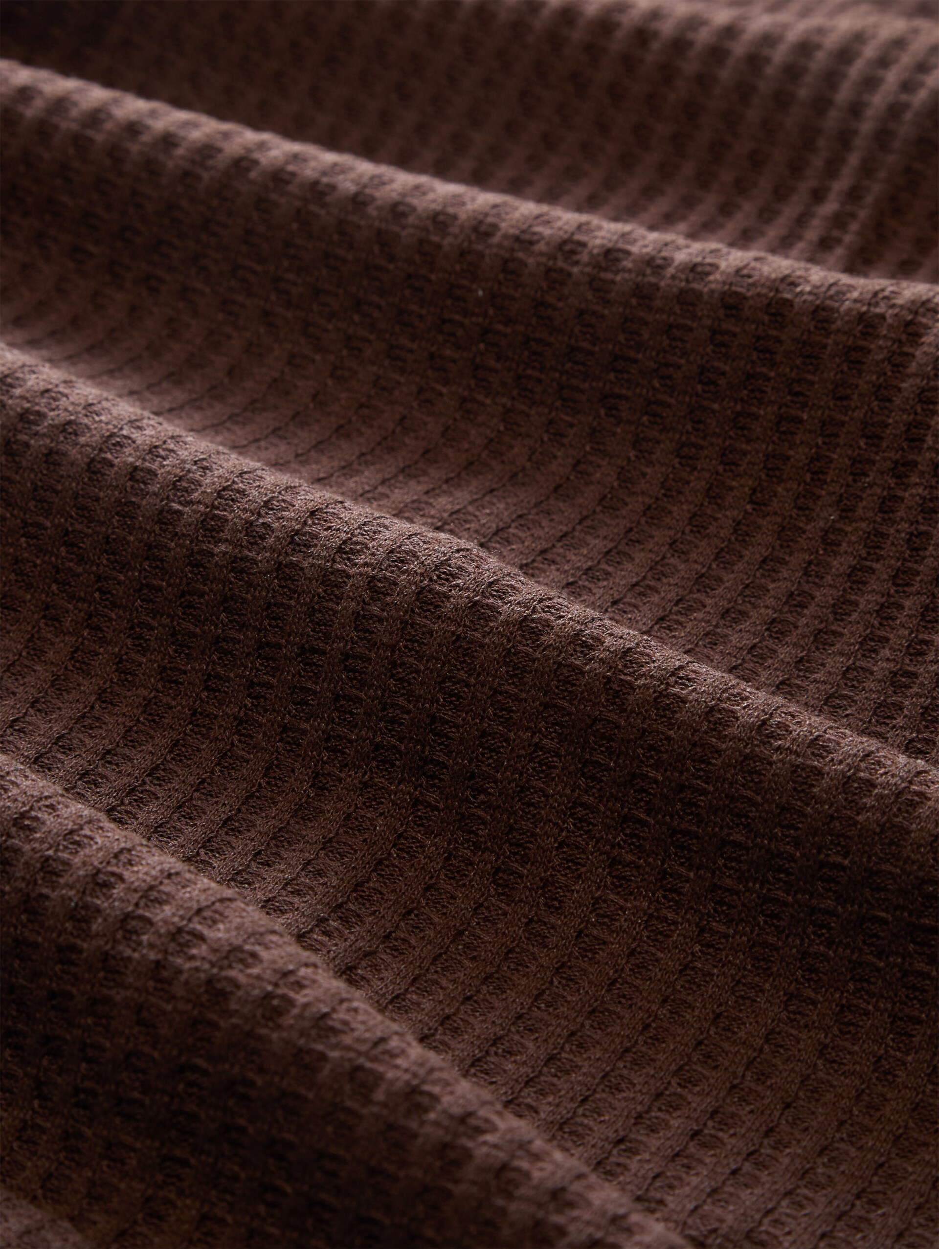 Top mit Schleifen-Details - cool dark brown - Material-Ansicht