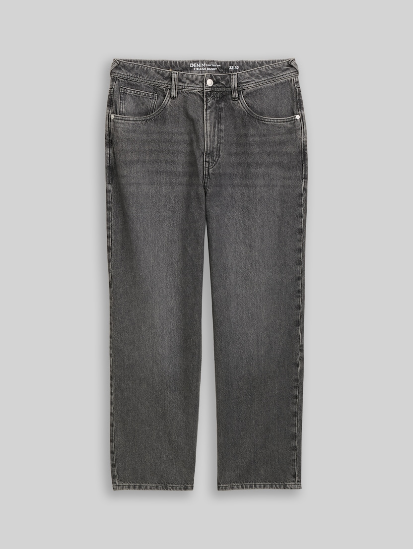 TTELLIOT baggy jeans door Denim Male, used mid stone grey denim