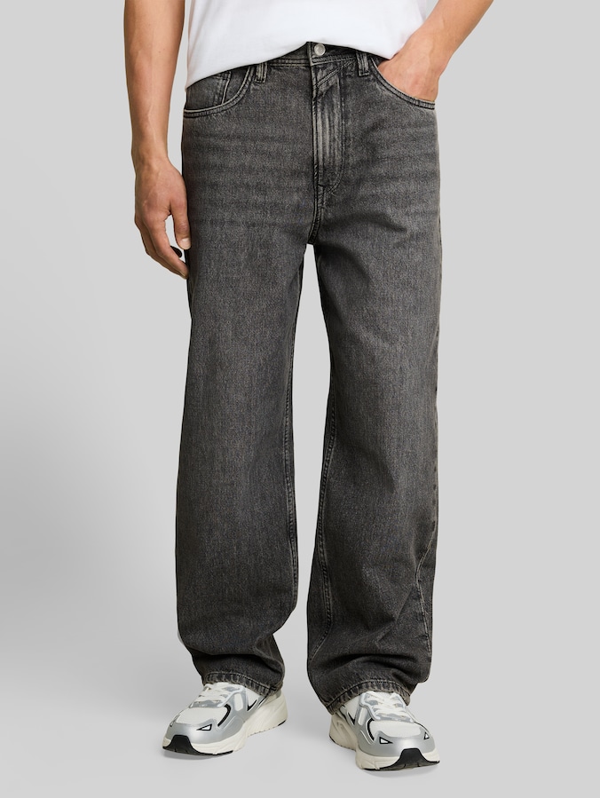 TTELLIOT BAGGY Jeans von Denim Male, used mid stone grey denim
