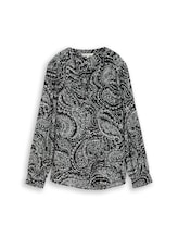 Ausgewählt, Bluse aus Viskose von Tom Tailor, schwarz