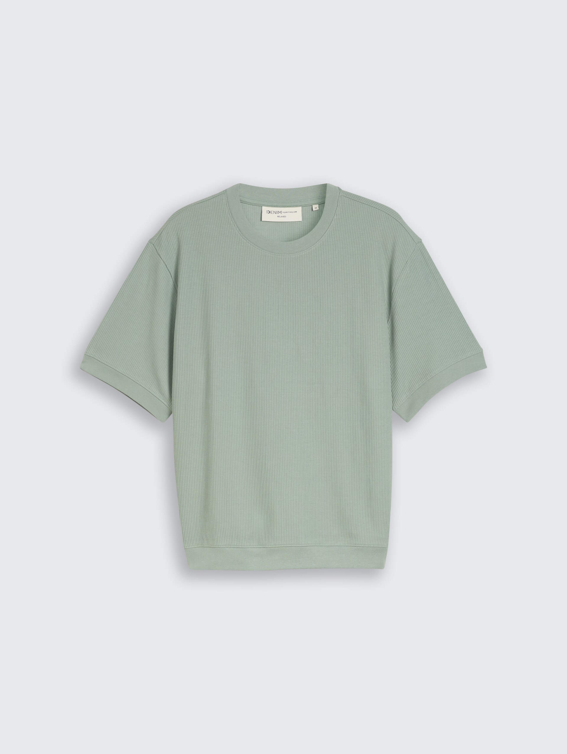 Relaxed Fit T-Shirt im Sweatshirt-Style - green mist - Vorder-Produkt-Ansicht