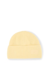Nicht ausgewählt, Beanie Mütze mit Badge von Tom Tailor, gelb