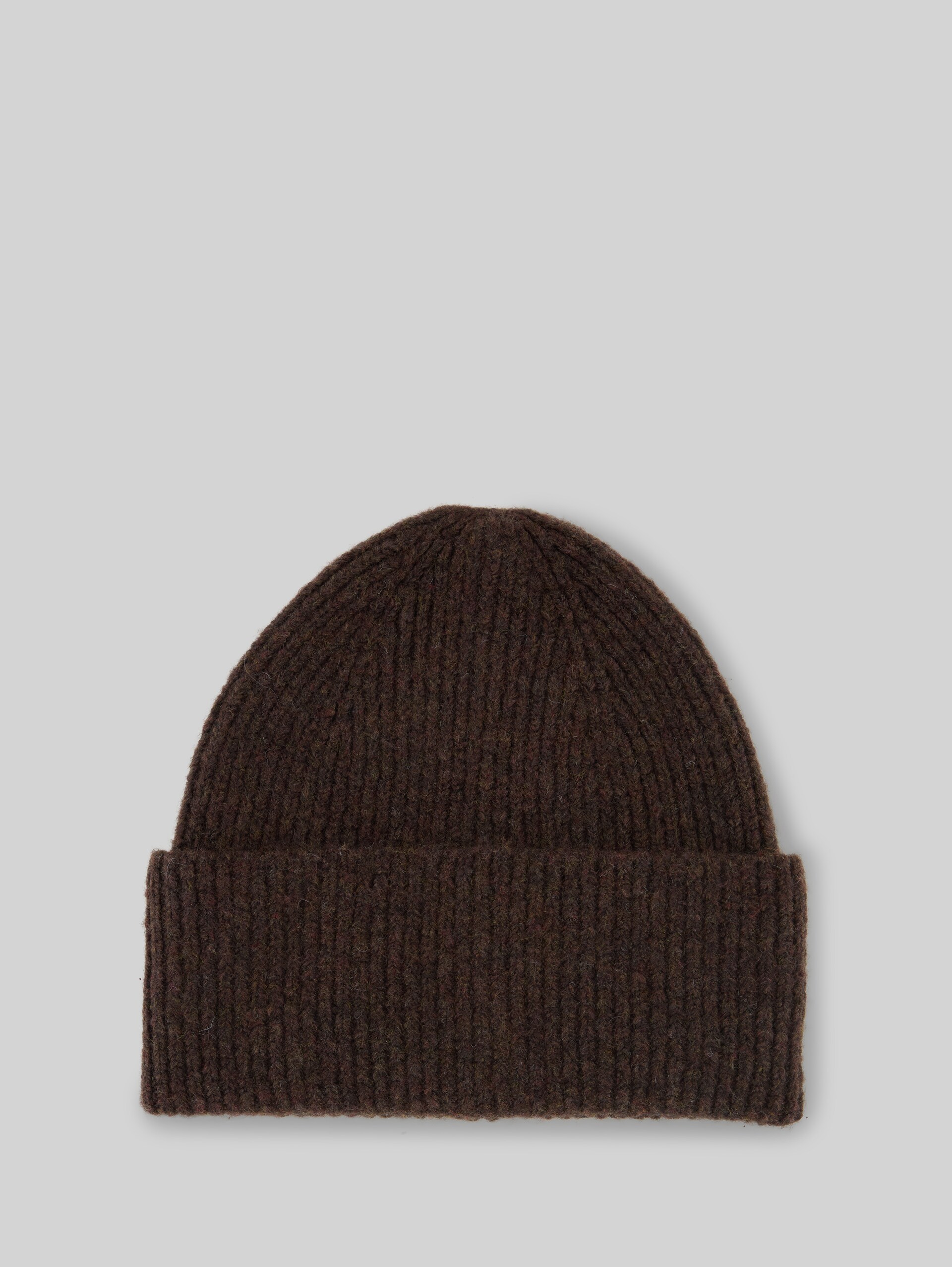 Bonnet Cosy Beanie - cool dark brown melange - Vue de face du produit