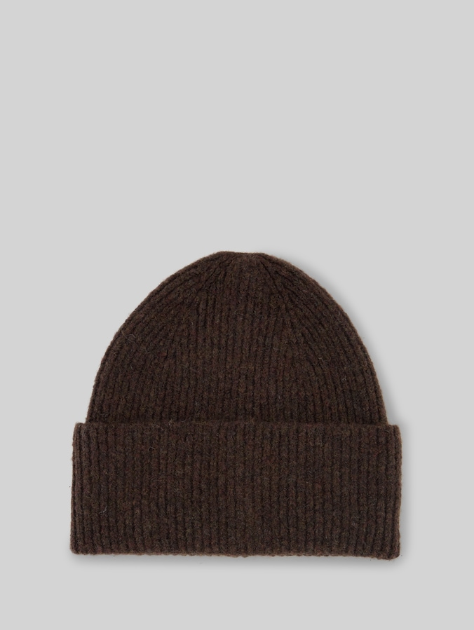 Bonnet Cosy Beanie par Denim Female, cool dark brown melange