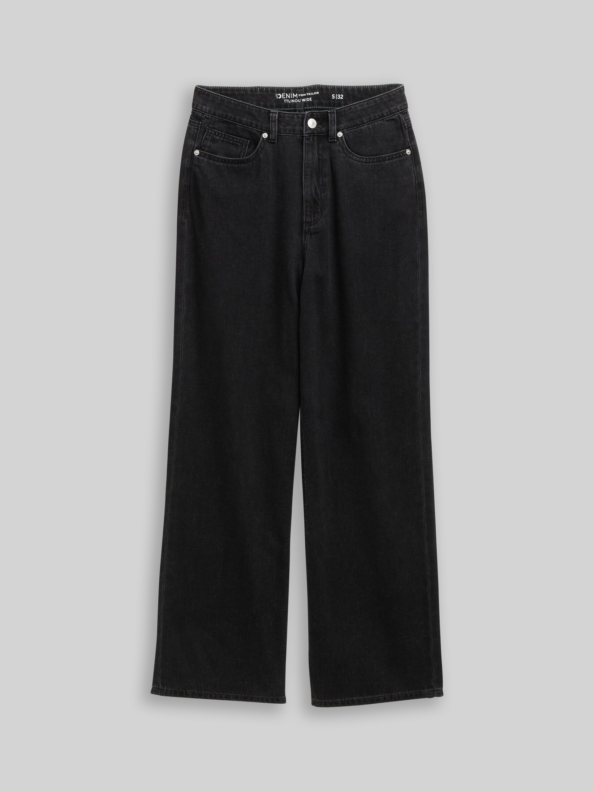 TTLINOU WIDE Jeans - black denim - Vorder-Produkt-Ansicht