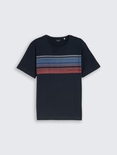 T-shirt avec imprimé sur la poitrine - sky captain blue - Vue de face du produit
