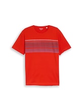 Nicht ausgewählt, T-Shirt mit Print auf der Brust von Tom Tailor, rot