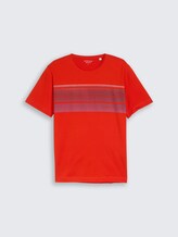 T-shirt avec imprimé sur la poitrine - orange red - Vue de face du produit