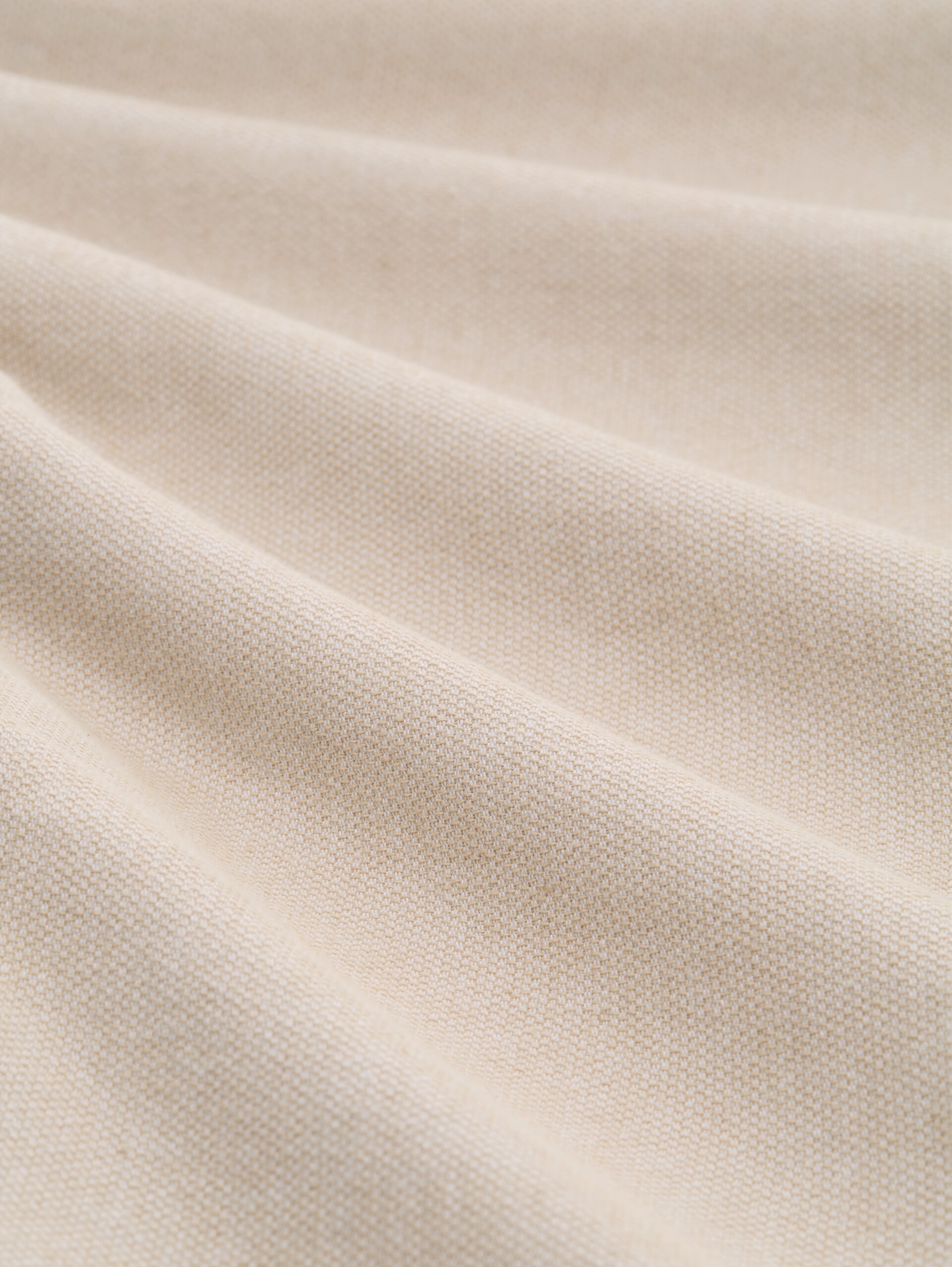 Regular tapered chino met trekkoord - cashew beige structure - Materiaalweergave