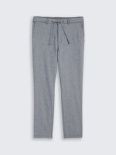Pantalon chino fuselé classique avec cordon de serrage - navy structure - Vue de face du produit