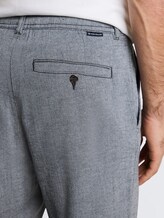 Pantalon chino fuselé classique avec cordon de serrage - navy structure - Vue détaillée du modèle