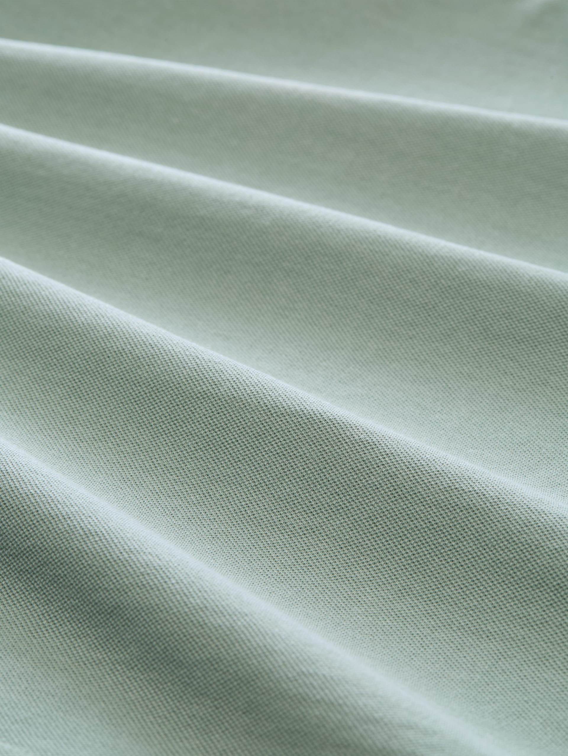 Piqué Poloshirt mit Stehkragen - green mist