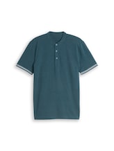Geselecteerd, Piqué poloshirt met opstaande kraag door Tom Tailor, groen
