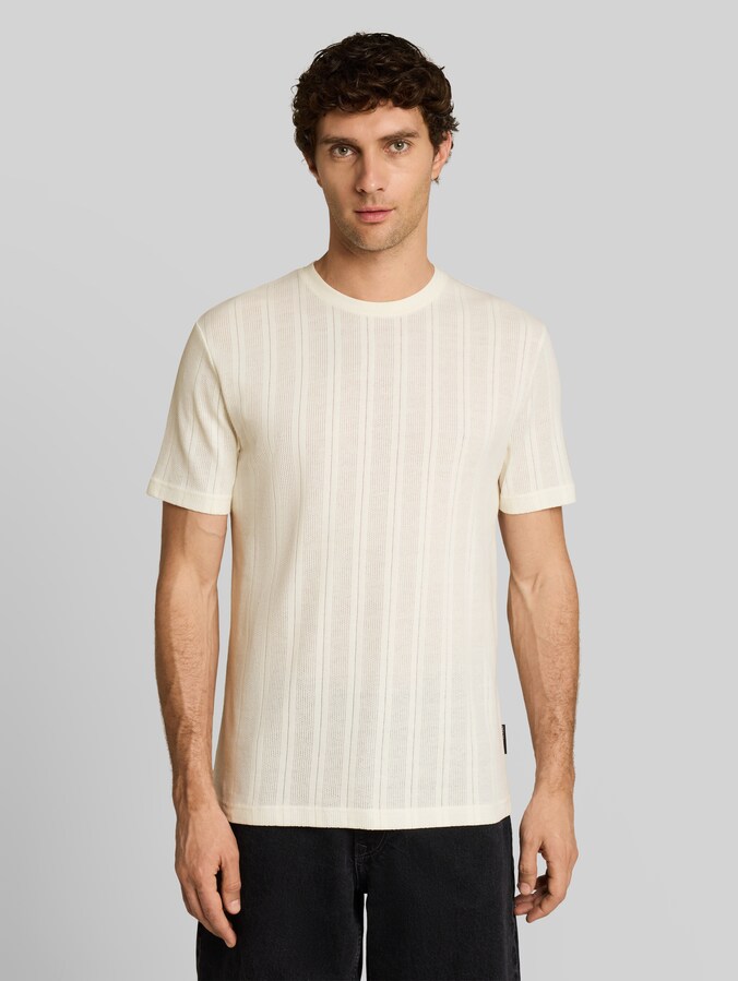 T-Shirt aus Baumwolle von Denim Male, Wool White