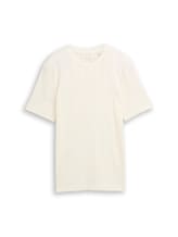 Ausgewählt, T-Shirt aus Baumwolle von Tom Tailor, weiß