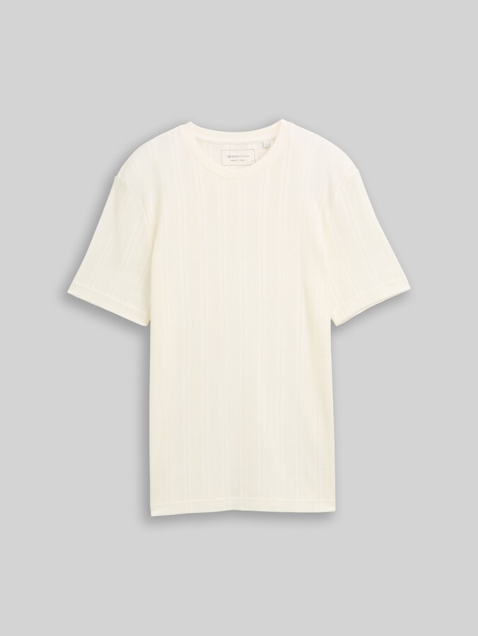 T-Shirt aus Baumwolle von Denim Male, Wool White