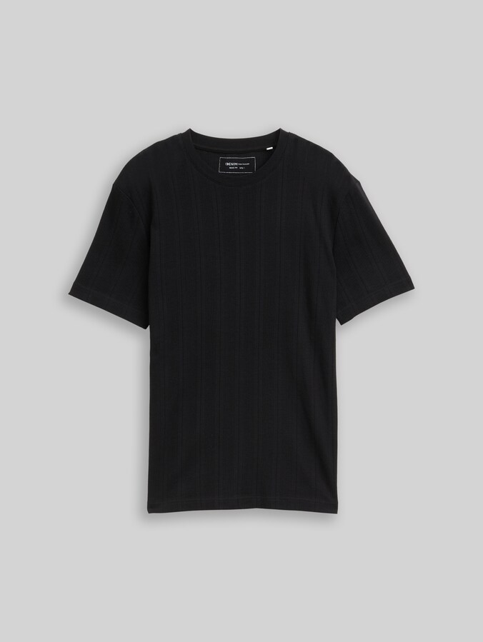 T-Shirt aus Baumwolle von Denim Male, Black