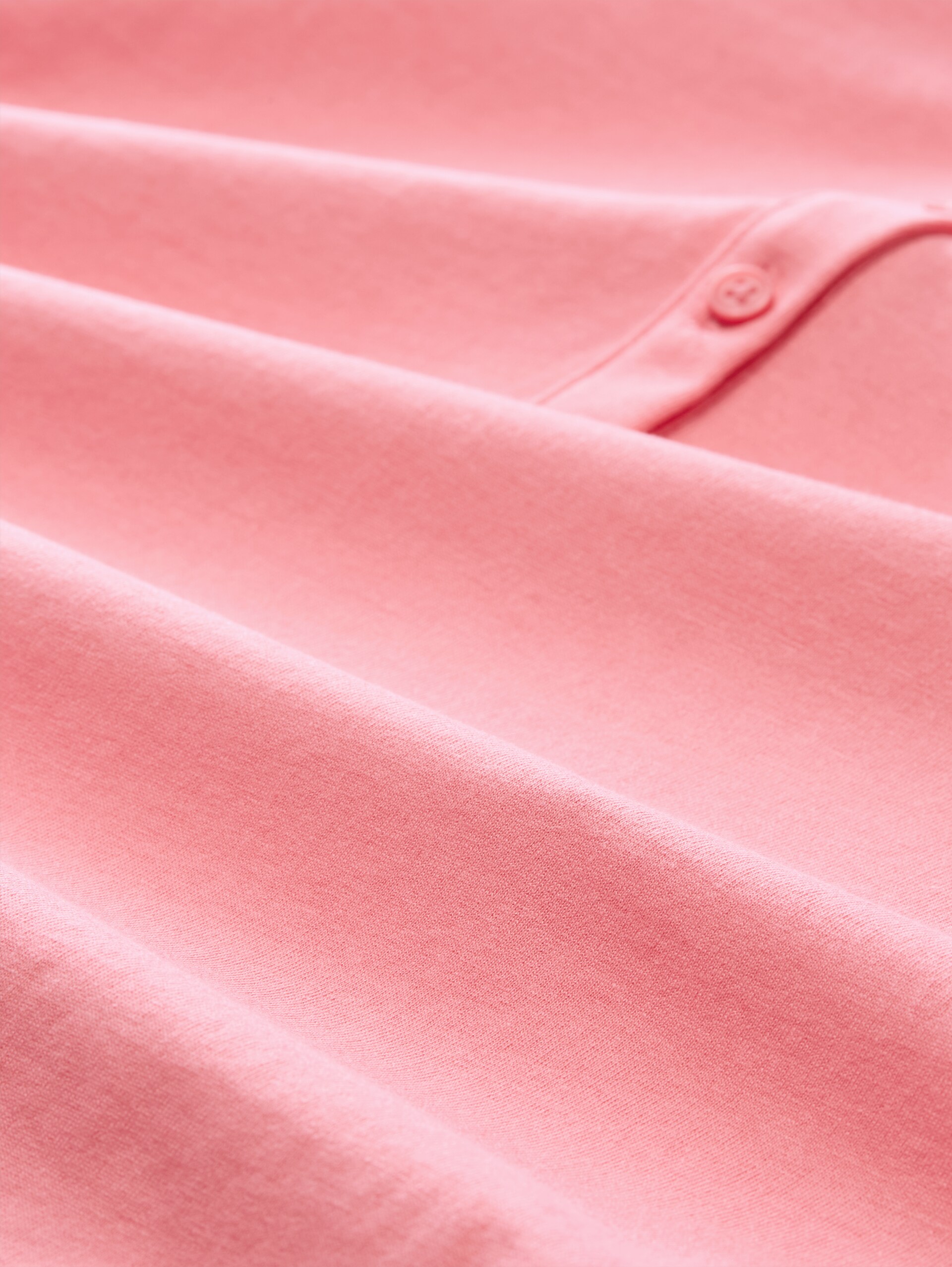 Henley-top met plooien - soft fuchsia pink - Materiaalweergave