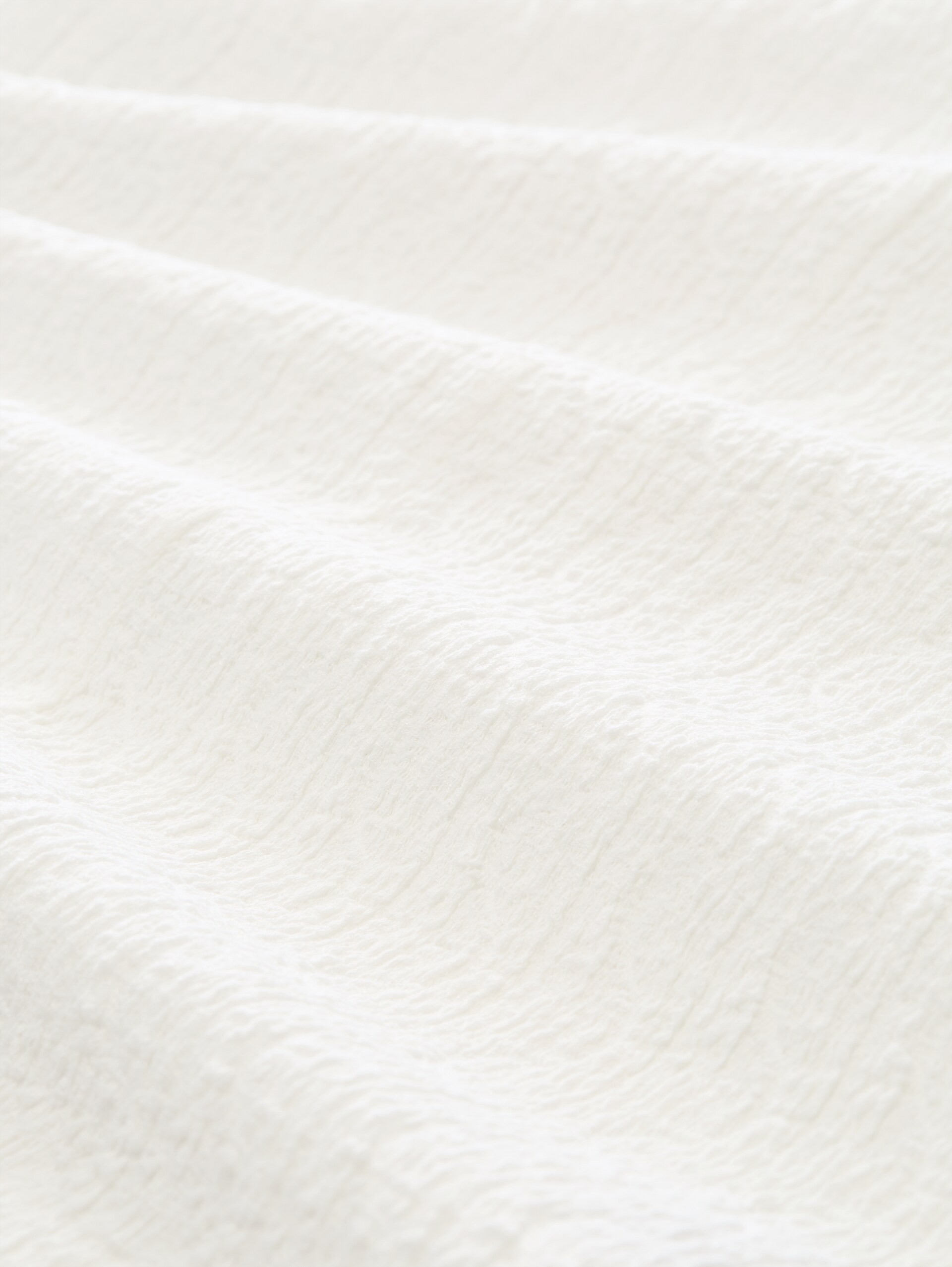 Loose fit T-shirt in materiaalmix - Whisper White - Materiaalweergave