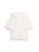 Geselecteerd, Loose fit jacquard hoodie door Tom Tailor, wit