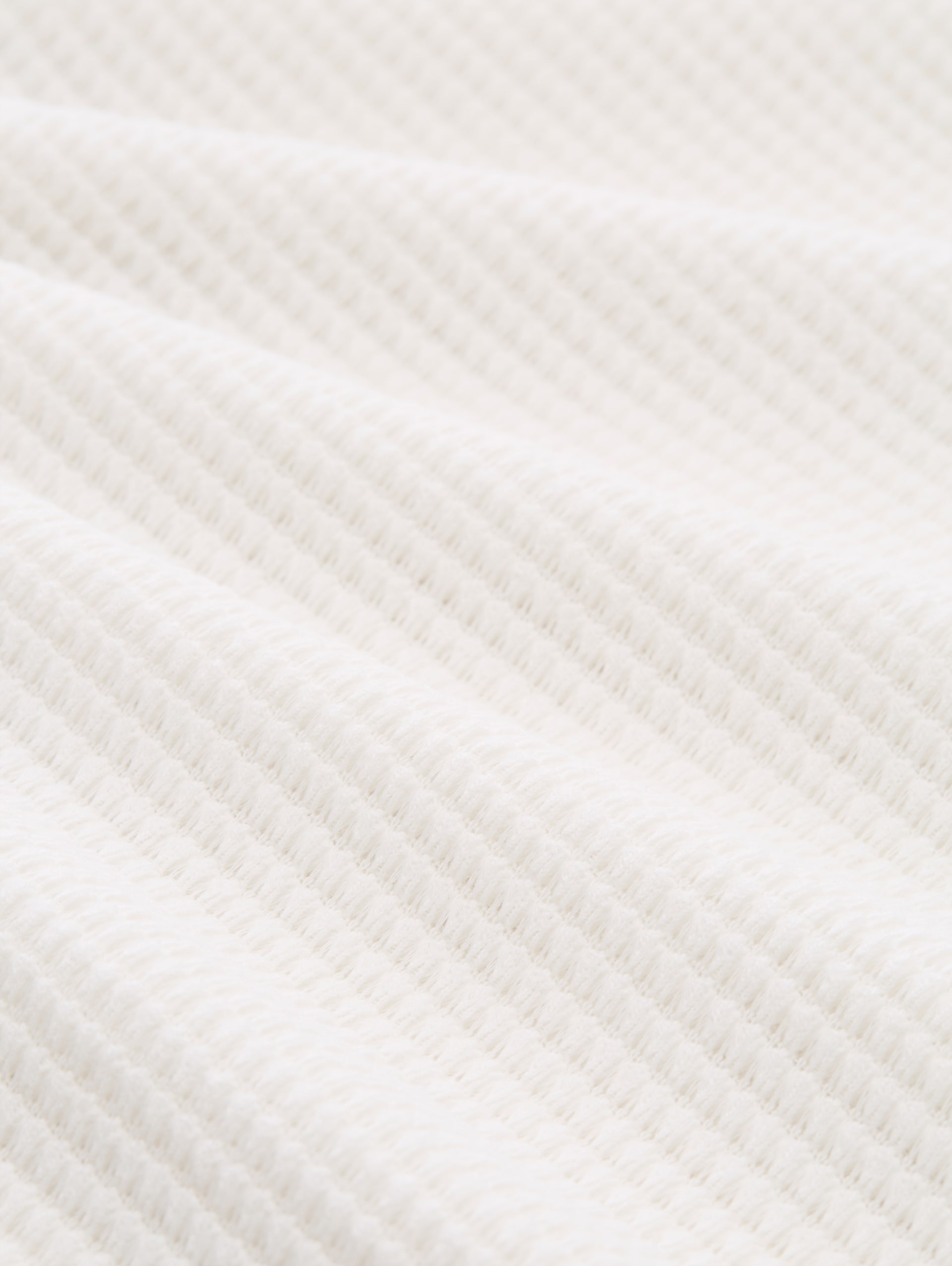Loose fit jacquard hoodie - Whisper White - Materiaalweergave