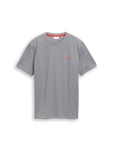 Geselecteerd, Piqué T-shirt in gemêleerde look door Tom Tailor, blauw