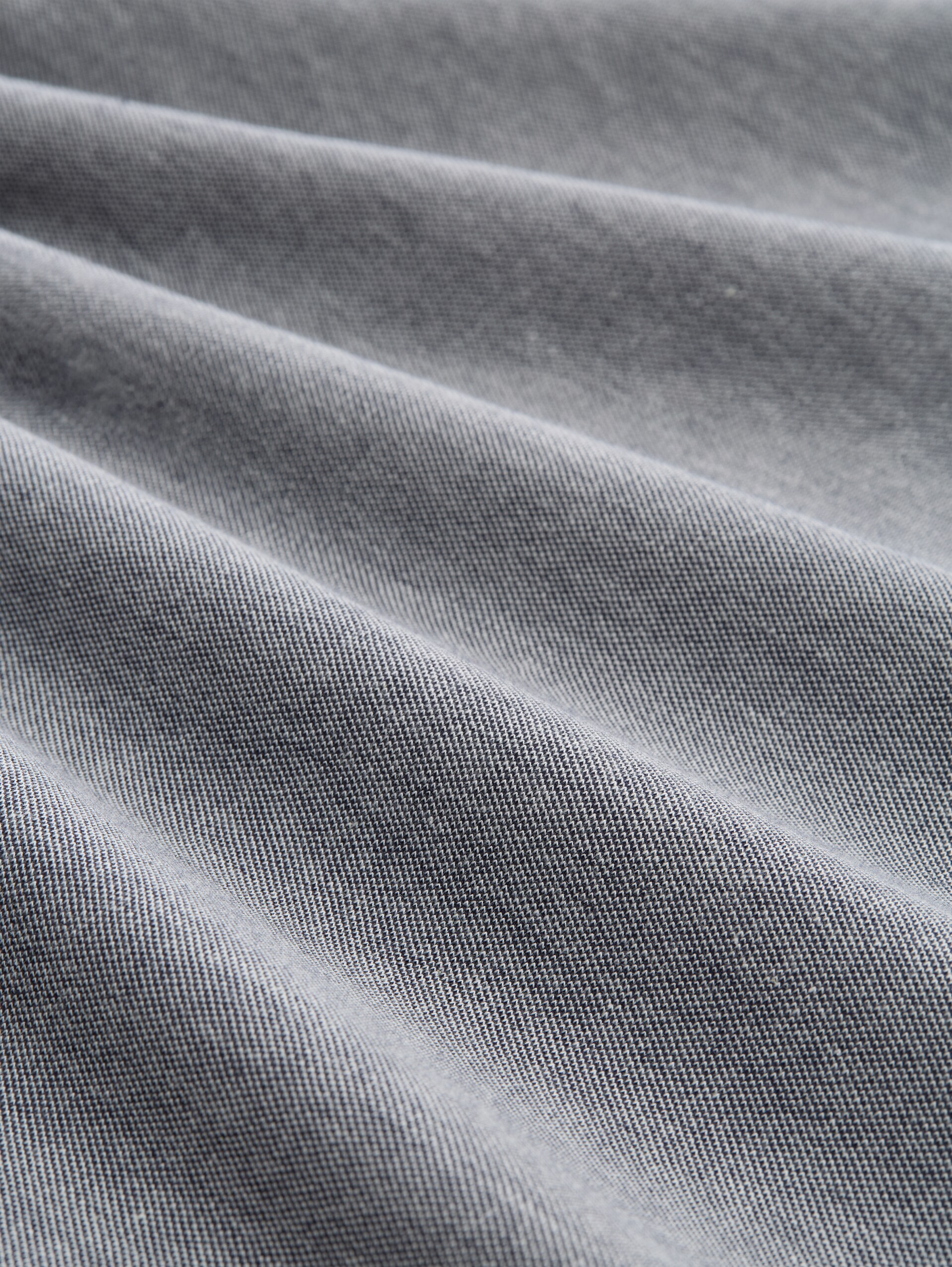 Piqué T-shirt in gemêleerde look - sky captain blue - Materiaalweergave